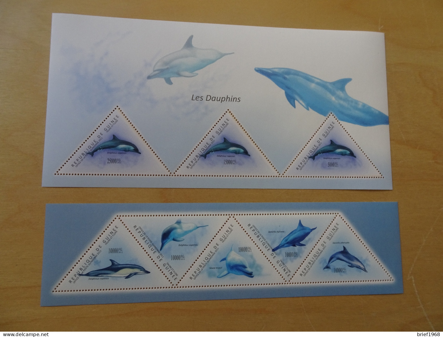 Guinea Michel 8696/700 + Bl. 2001 Delphine Postfrisch (14127) - Dolphins