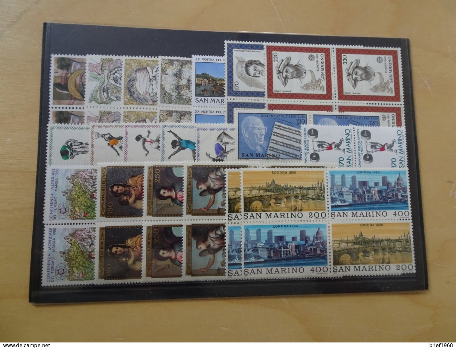 San Marino Jahrgang 1980 Viererblock Postfrisch Komplett (16811) - Neufs
