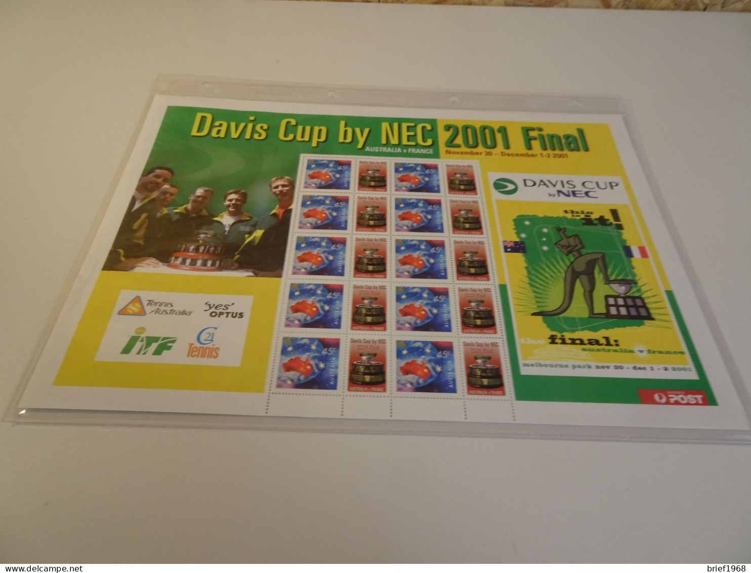 Australien Michel 1920 Zusammendruckbogen Davis Cup Postfrisch (23958H) - Blocchi & Foglietti