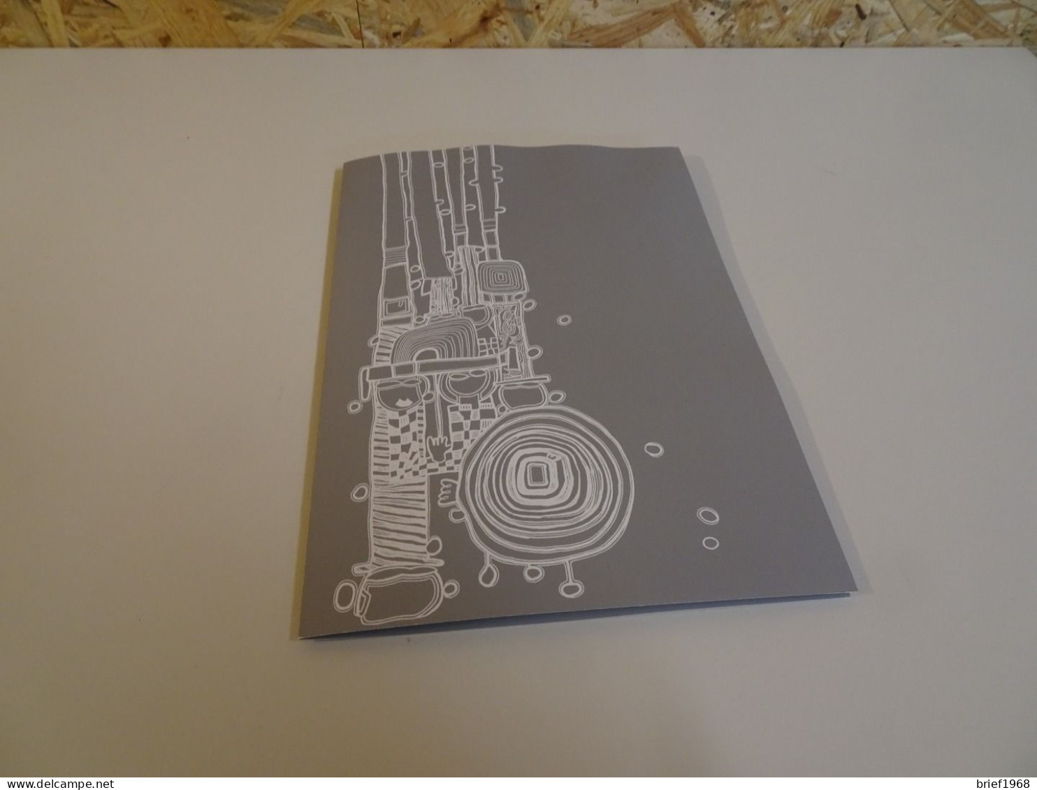 Österreich Block 15 Hundertwasser Folder Mit Schwarzdruck (23821) - Storia Postale
