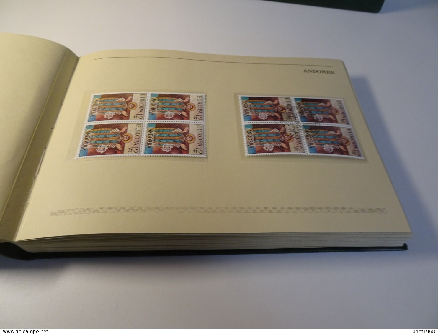 Cept 1975 Folder mit Viererblocks postfrisch + gestempelt (24496)