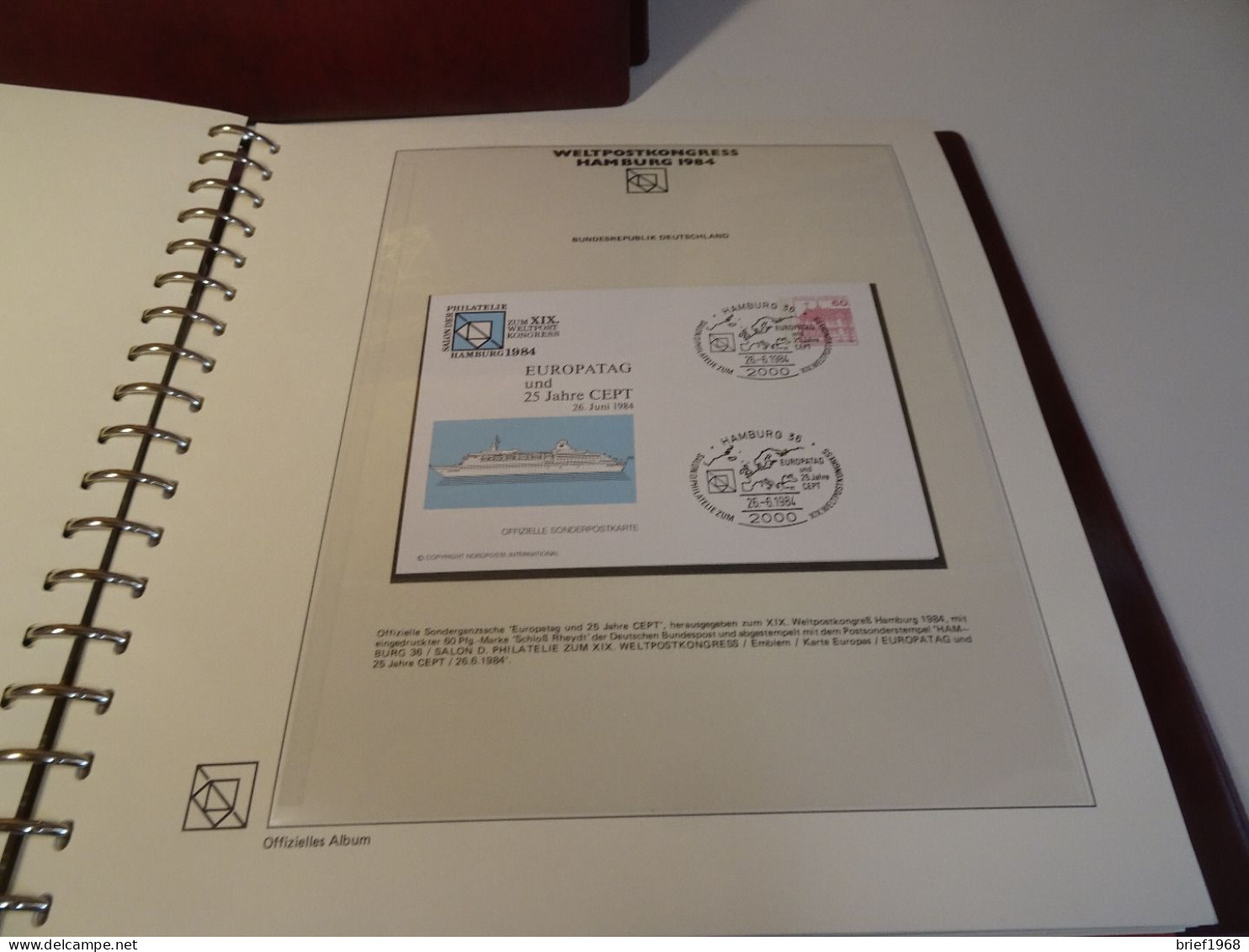 2 Bände UPU Weltpostkongress Hamburg 1984 (26039) - UPU (Wereldpostunie)