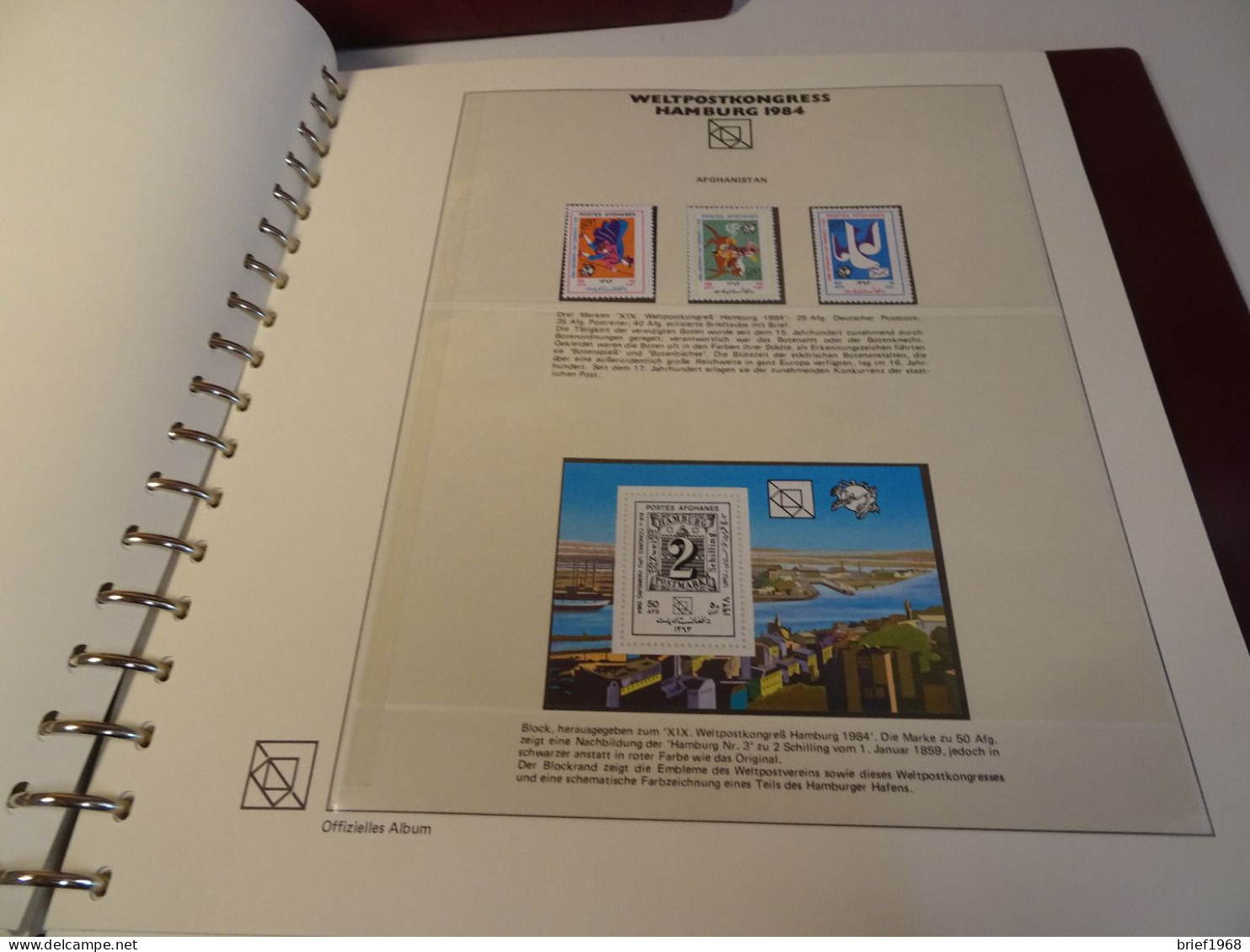 2 Bände UPU Weltpostkongress Hamburg 1984 (26039)