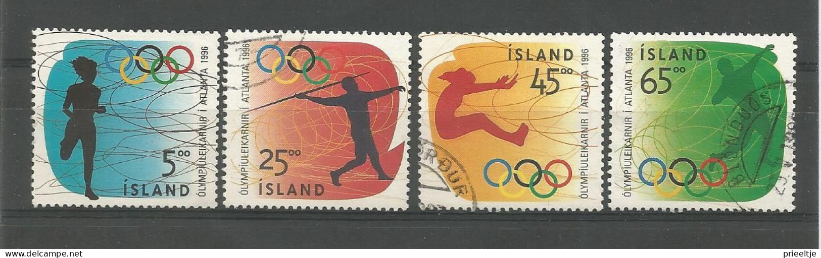 Iceland 1996 Ol. Games Atlanta  Y.T. 799/802  (0) - Oblitérés