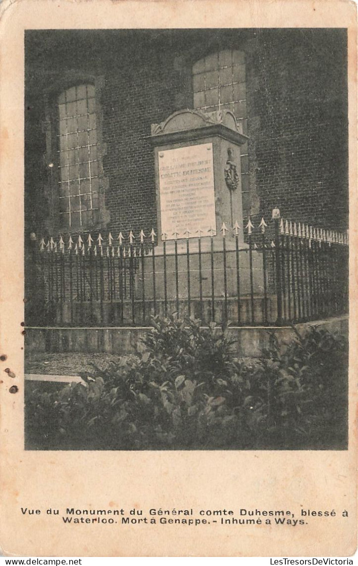 BELGIQUE - Monument Du Général Comte Duhesme - Carte Postale Ancienne - Other & Unclassified
