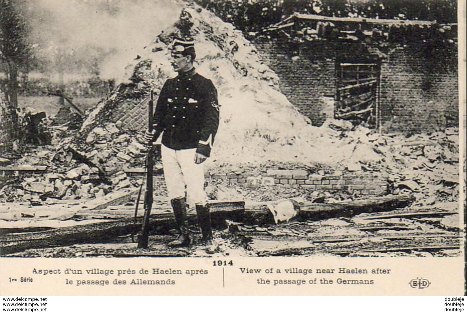 GUERRE 1914- 1918  WW1  Aspect D' Un Village Près De Haelen   ... - Halen