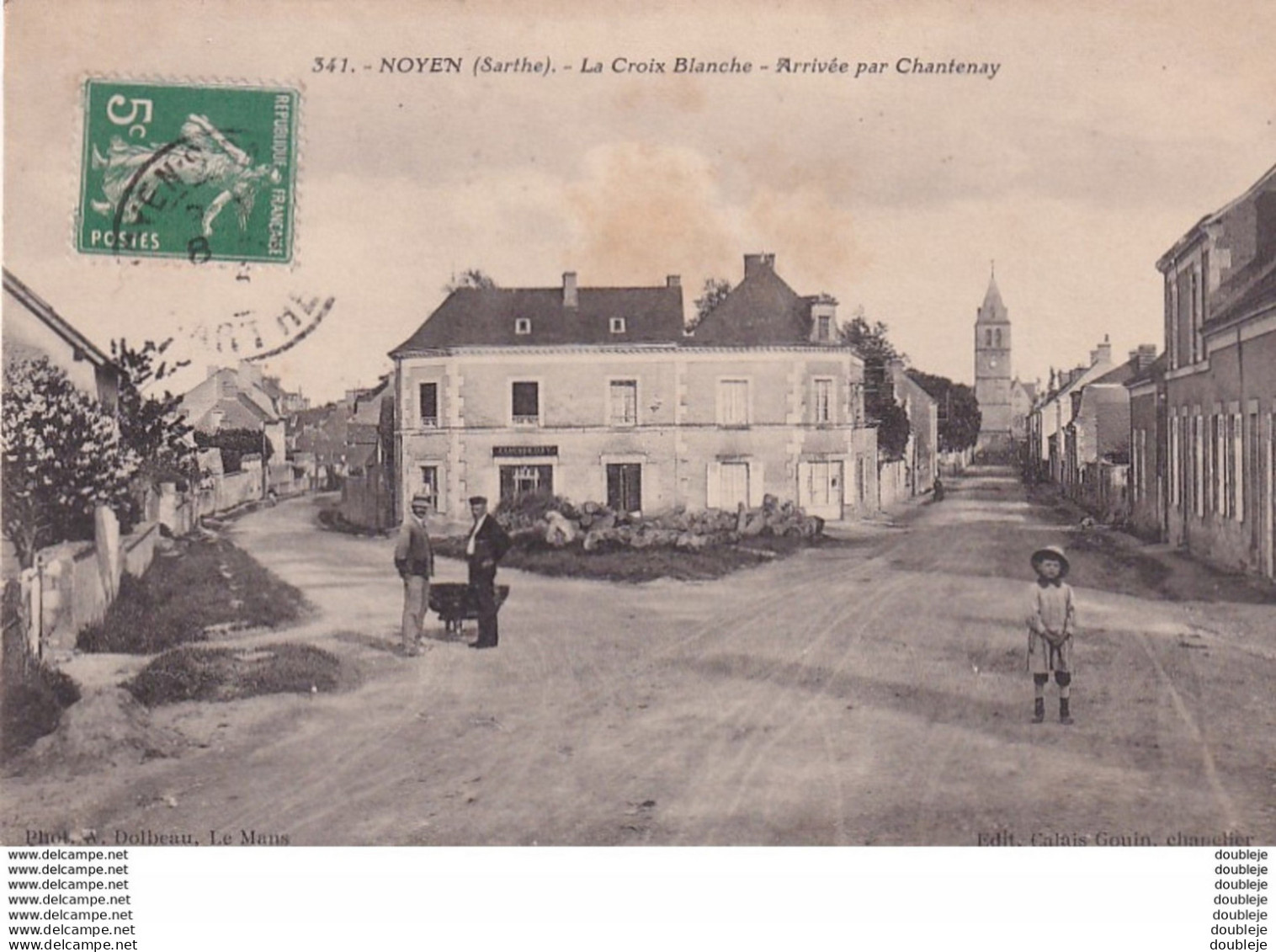 D72  NOYEN  La Croix Blanche  Arrivée Par Chantenay - Loue