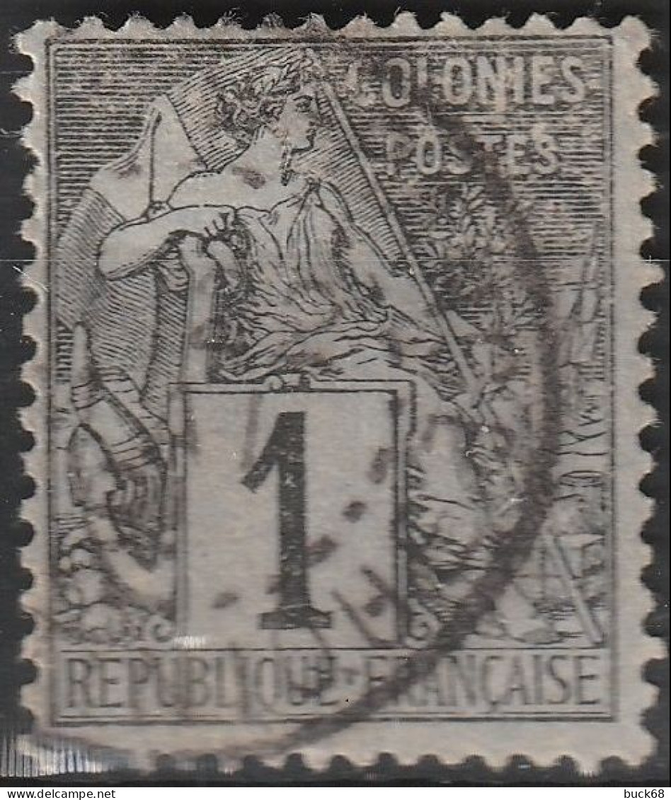 FRANCE COLONIES Emissions Générales 46 (o) Type Alphée Dubois  [ColCla] 5 - Alphée Dubois