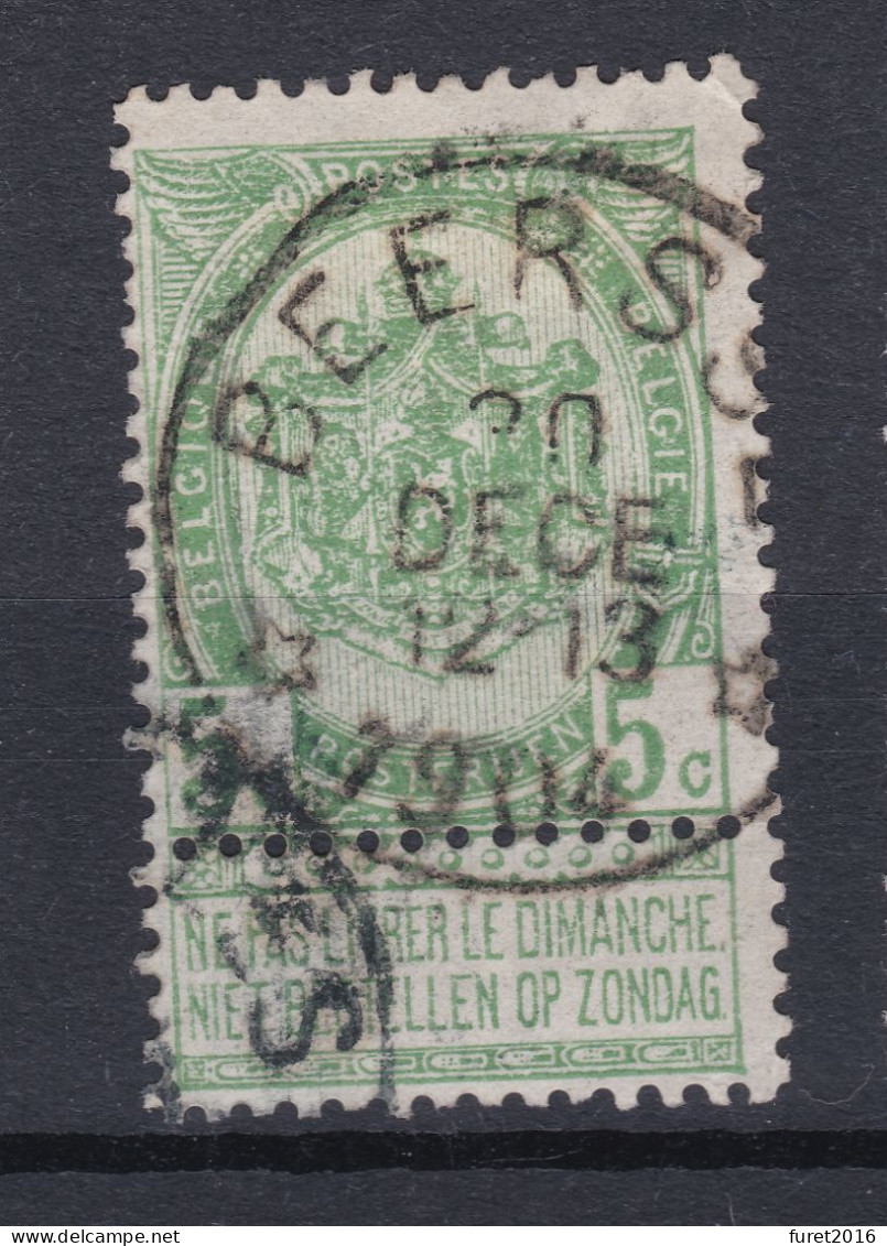 N° 56 * BEERSSE   *   Sterstempel Depot Relais - 1893-1907 Coat Of Arms