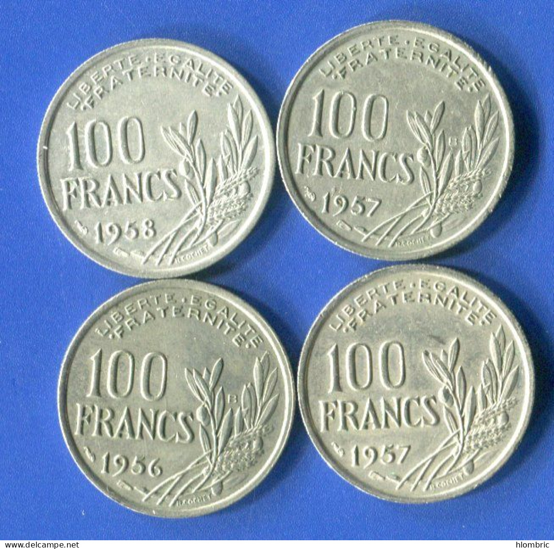 100  Fr 1956 B +1957 B +1958 +1957 - 100 Francs