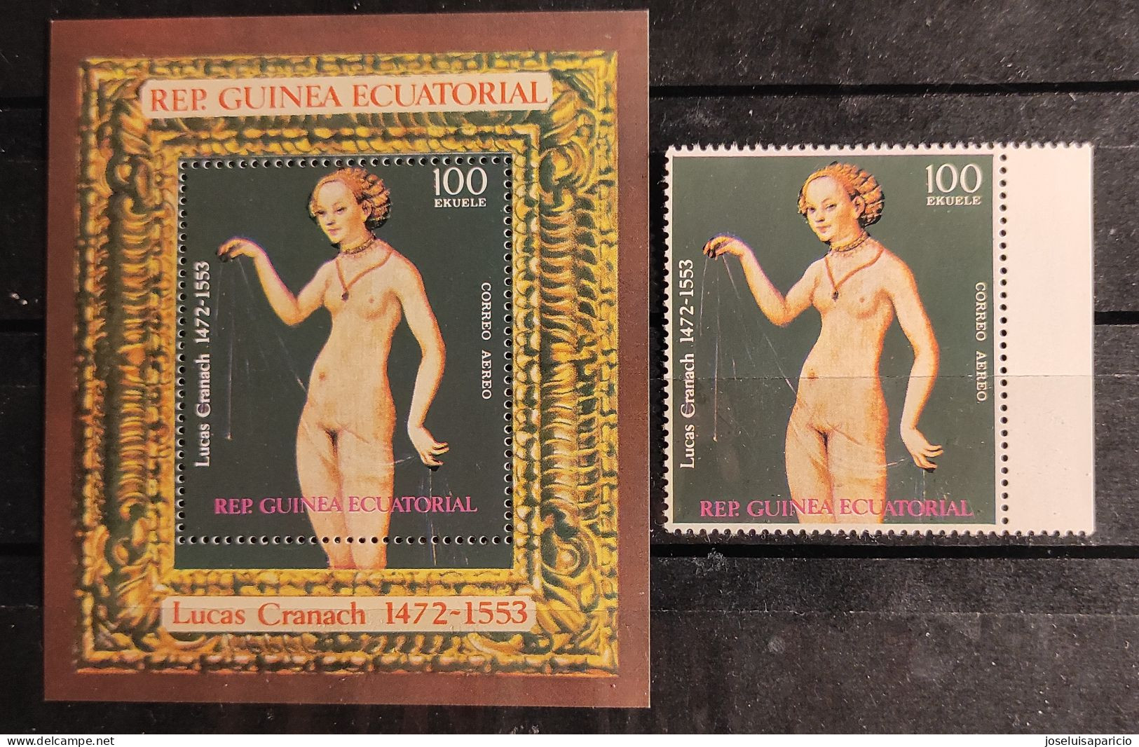 G. ECUATORIAL HOMENAJE A LUCAS GRANACH - MIHEL 1490 MNH** - Nudes