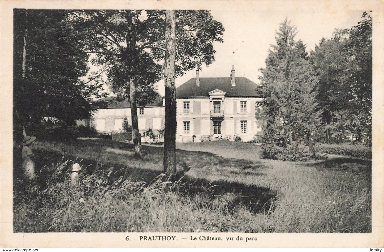 52 Prauthoy Le Chateau Vu Du Parc CPA - Prauthoy