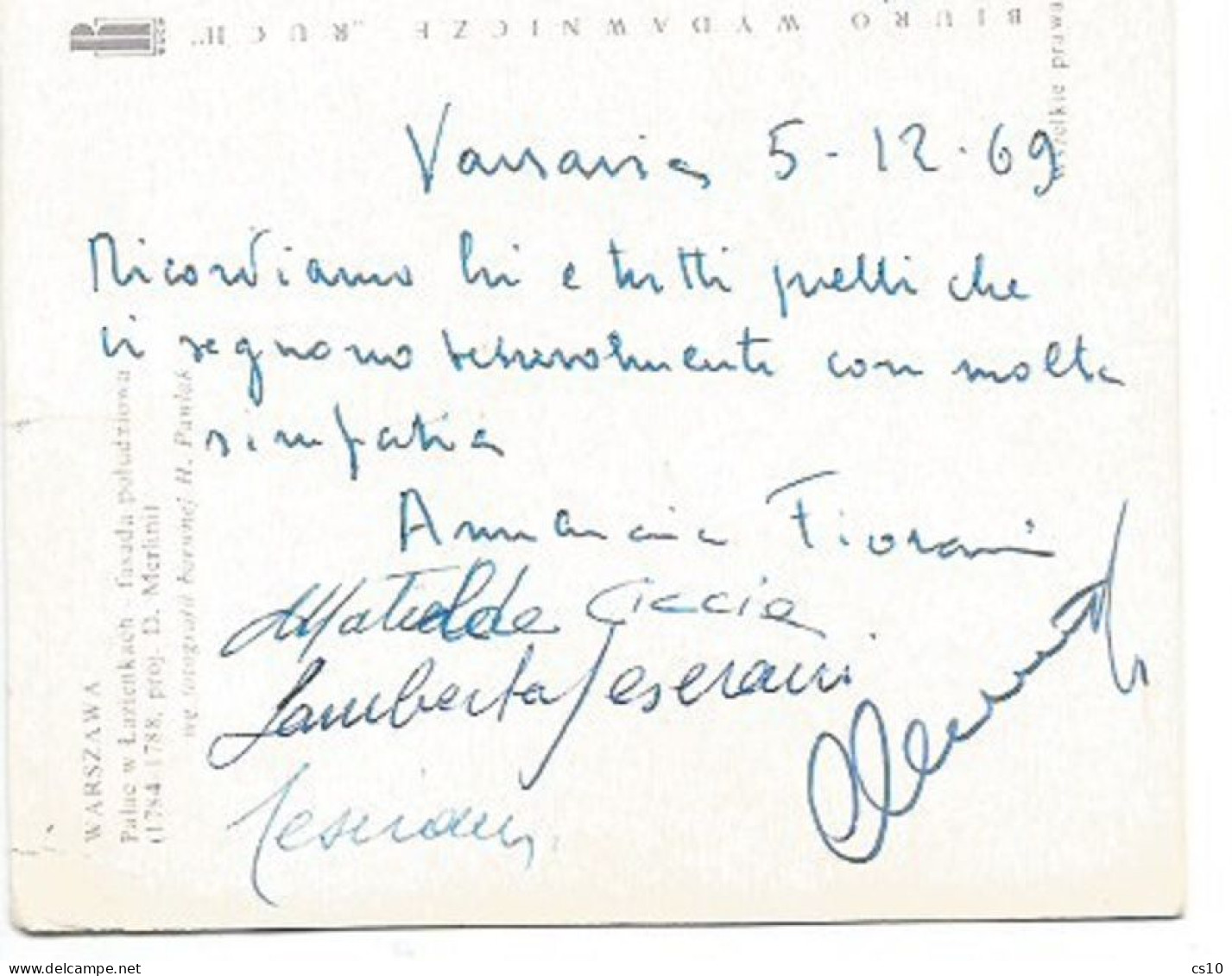 Autografi Pattinaggio Artistico Matilde Ciccia Lamberto Ceserani + Altri Su 2 Cartoline 1968/69 Per Aldo Caroli FISI - Patinaje Artístico