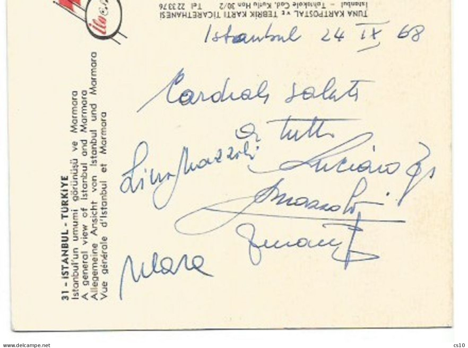 Autografi Pattinaggio Artistico Matilde Ciccia Lamberto Ceserani + Altri Su 2 Cartoline 1968/69 Per Aldo Caroli FISI - Figure Skating