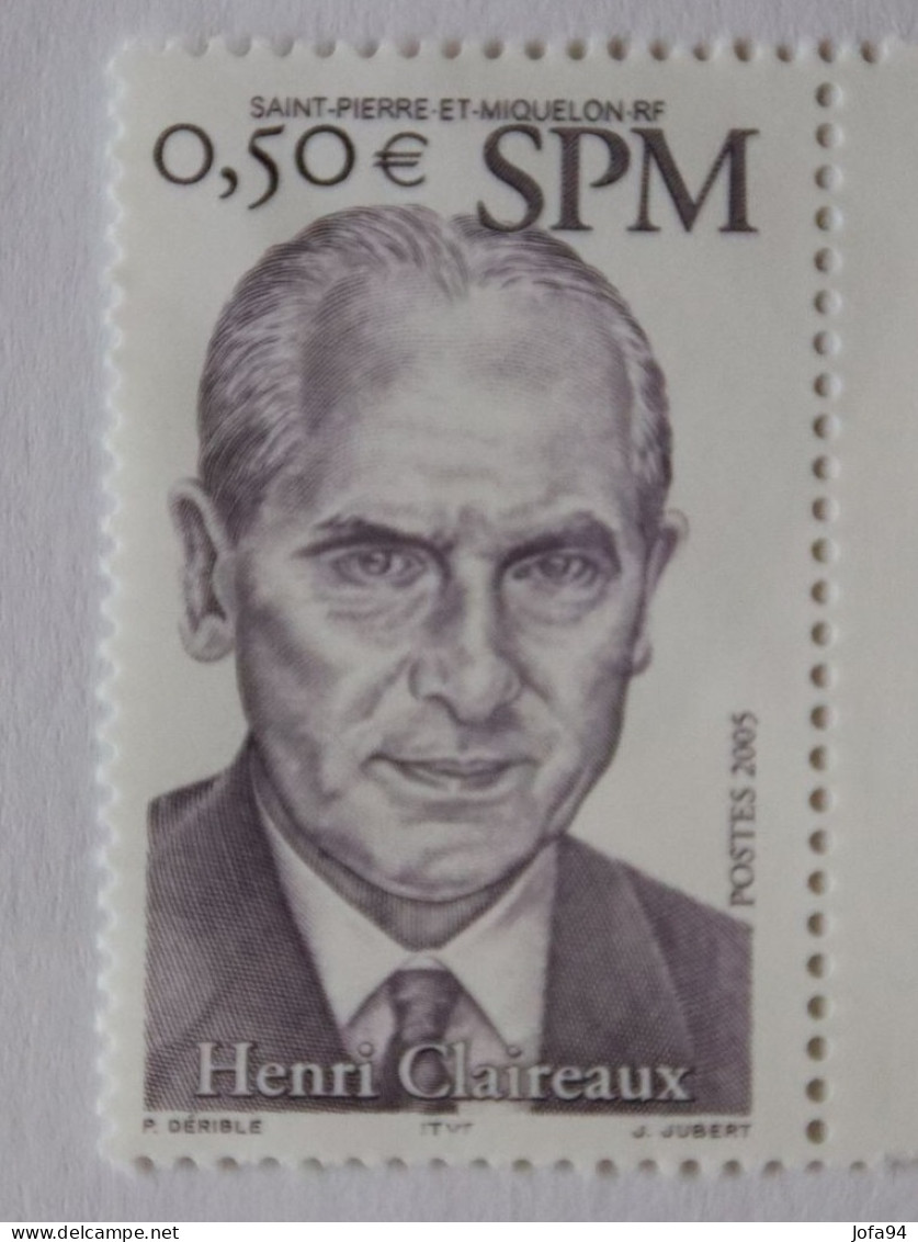 SPM 2005  Henri Claireaux Sénateur  YT 840  Neuf - Unused Stamps
