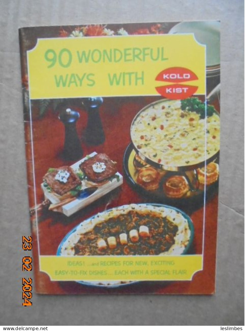 90 Wonderful Ways With Kold Kist - Virginia And Merrie Ann Jarvis - Kold Kist Precooked Frozen Foods & Meats 1964 - Nordamerika