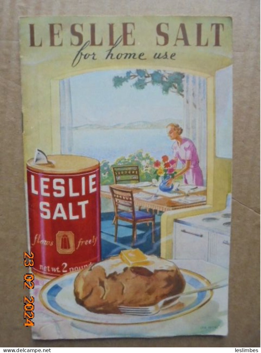 Leslie Salt For Home Use - Leslie California Salt Co. 1940 - Americana