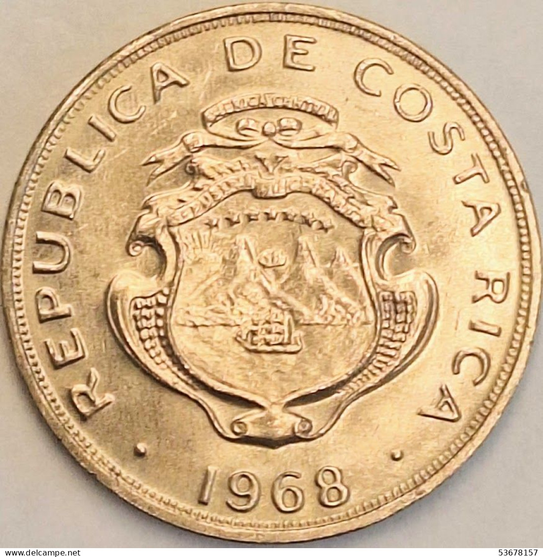 Costa Rica - 50 Centimos 1968(P), KM# 189.3 (#3512) - Costa Rica