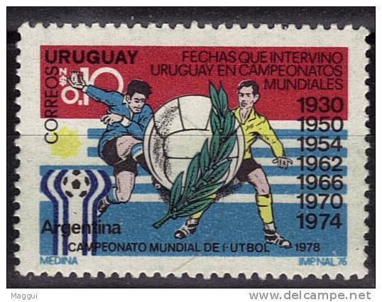 URUGUAY  N° 958   * *   Cup 1978   Football Soccer Fussball - 1978 – Argentine