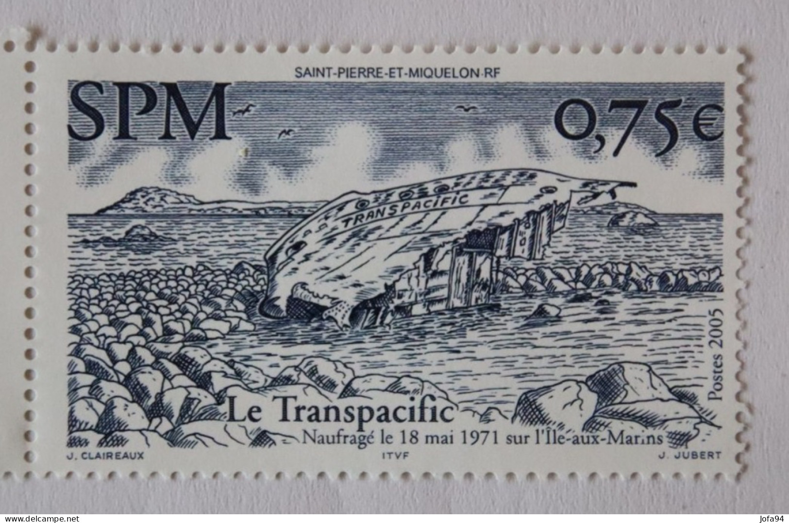 SPM 2005 Bateaux "Le Transpacific "Naufrage Le 18/05/1971  YT 857  Neuf - Ongebruikt