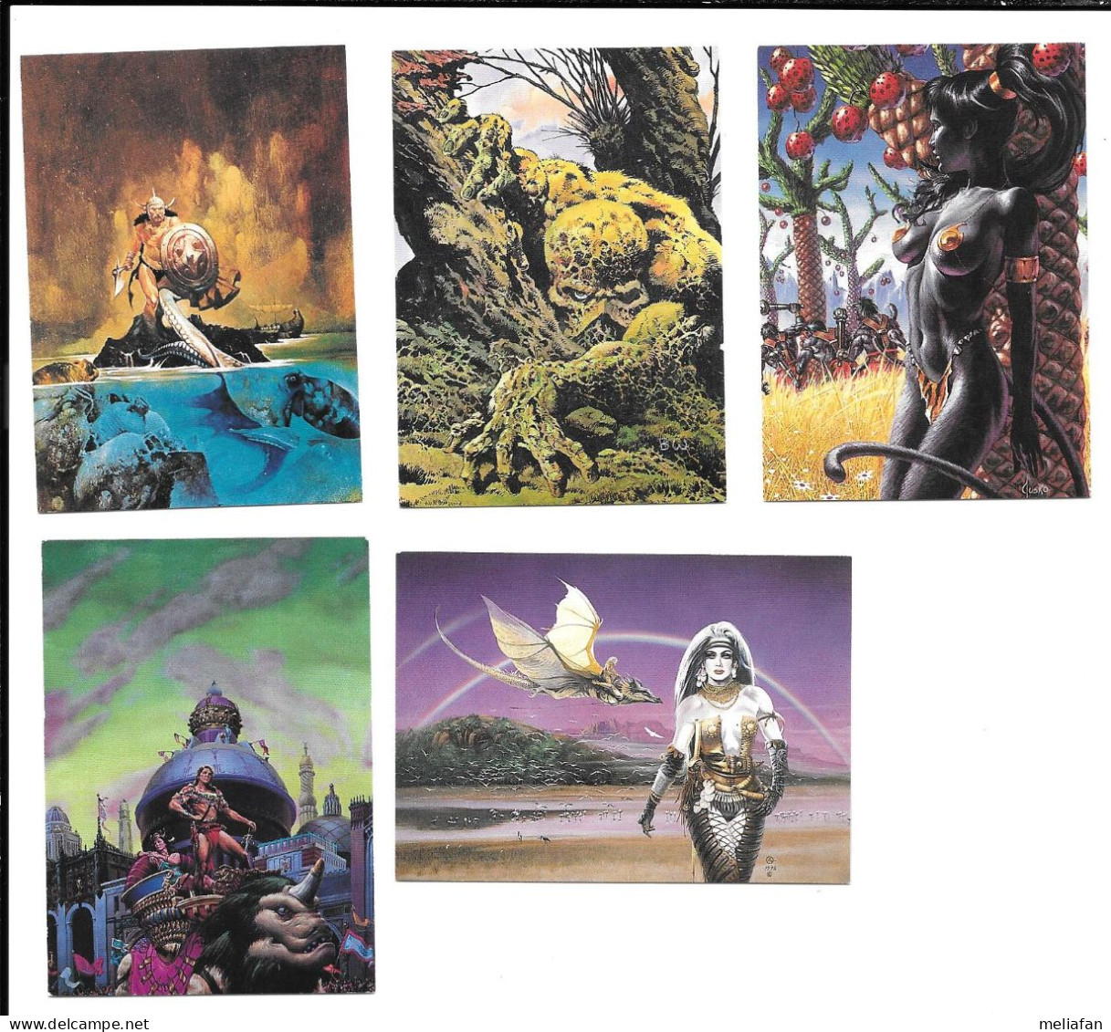 AC84 - PROMO CARDS FPG - BERNIE WRIGHTSON - SANJULIAN - RICHARD HESCOX - JOE JUSKO - CHRIS ACHILLEOS - Autres & Non Classés