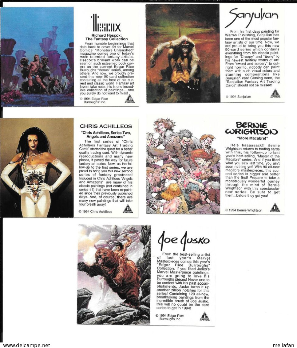 AC84 - PROMO CARDS FPG - BERNIE WRIGHTSON - SANJULIAN - RICHARD HESCOX - JOE JUSKO - CHRIS ACHILLEOS - Sonstige & Ohne Zuordnung