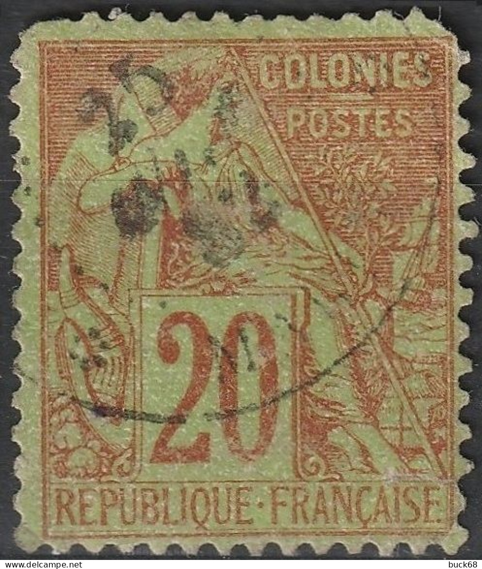 FRANCE COLONIES Emissions Générales 52 (o) Type Alphée Dubois (CV 22 €) [ColCla] - Alphée Dubois