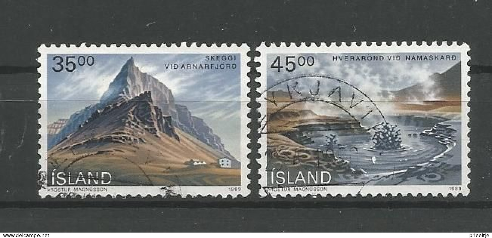 Iceland 1989 Landscapes Y.T. 657/658 (0) - Usados
