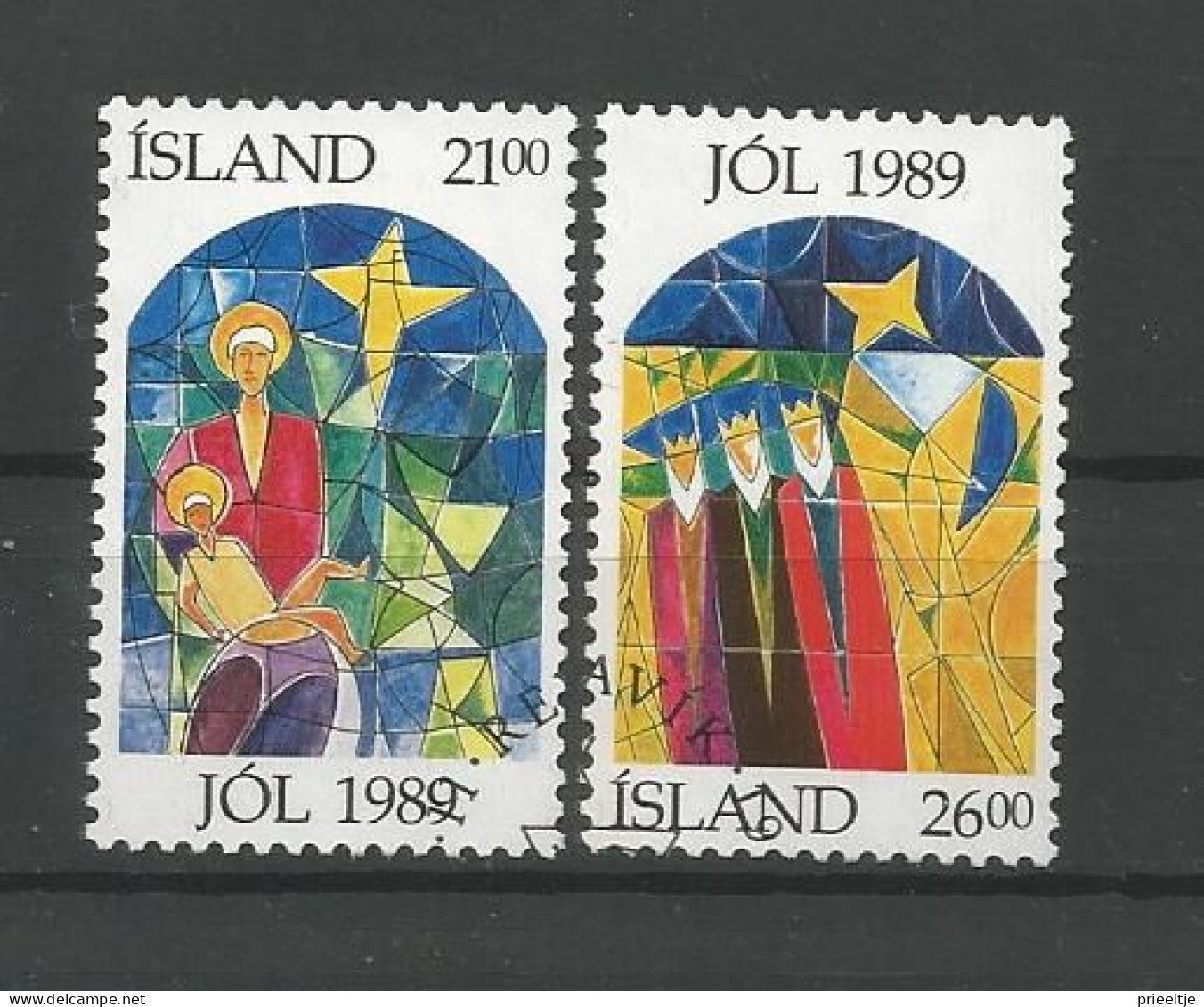 Iceland 1989 Christmas Y.T. 665/666 (0) - Gebruikt