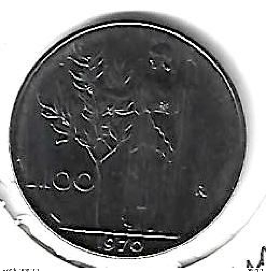 Italy 100 Lire 1970   Km 96.1  Bu/ms65 - 100 Lire