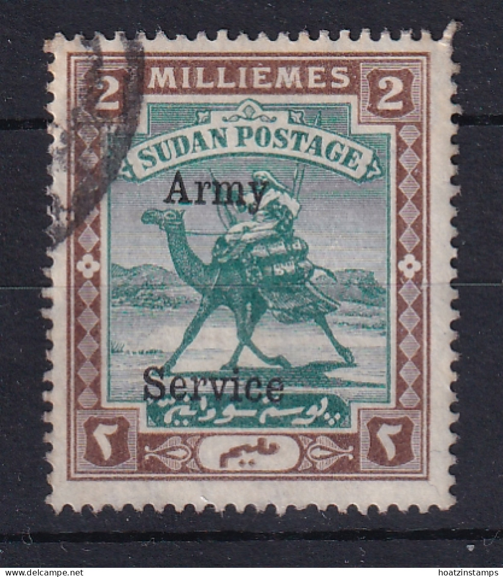 Sdn: 1906/11   Army Service - Arab Postman 'Army Service' OVPT  SG A7   2m   Used - Soudan (...-1951)