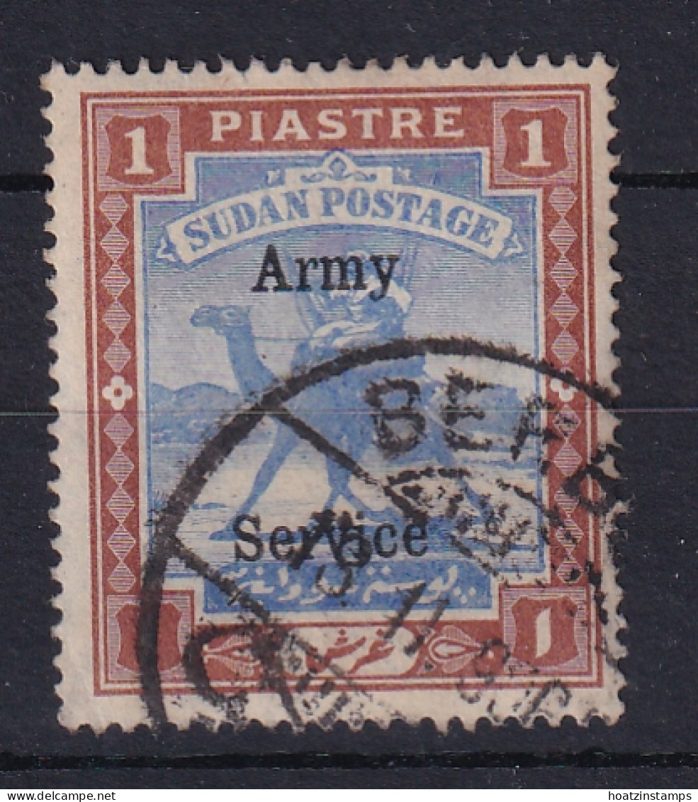 Sdn: 1906/11   Army Service - Arab Postman 'Army Service' OVPT  SG A10   1P   Used - Soudan (...-1951)