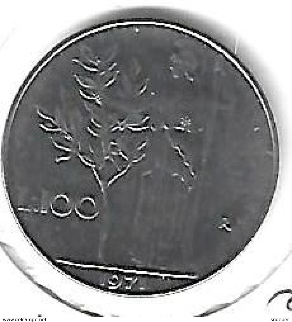 Italy 100 Lire 1971   Km 96.1  Bu/ms65 - 100 Lire