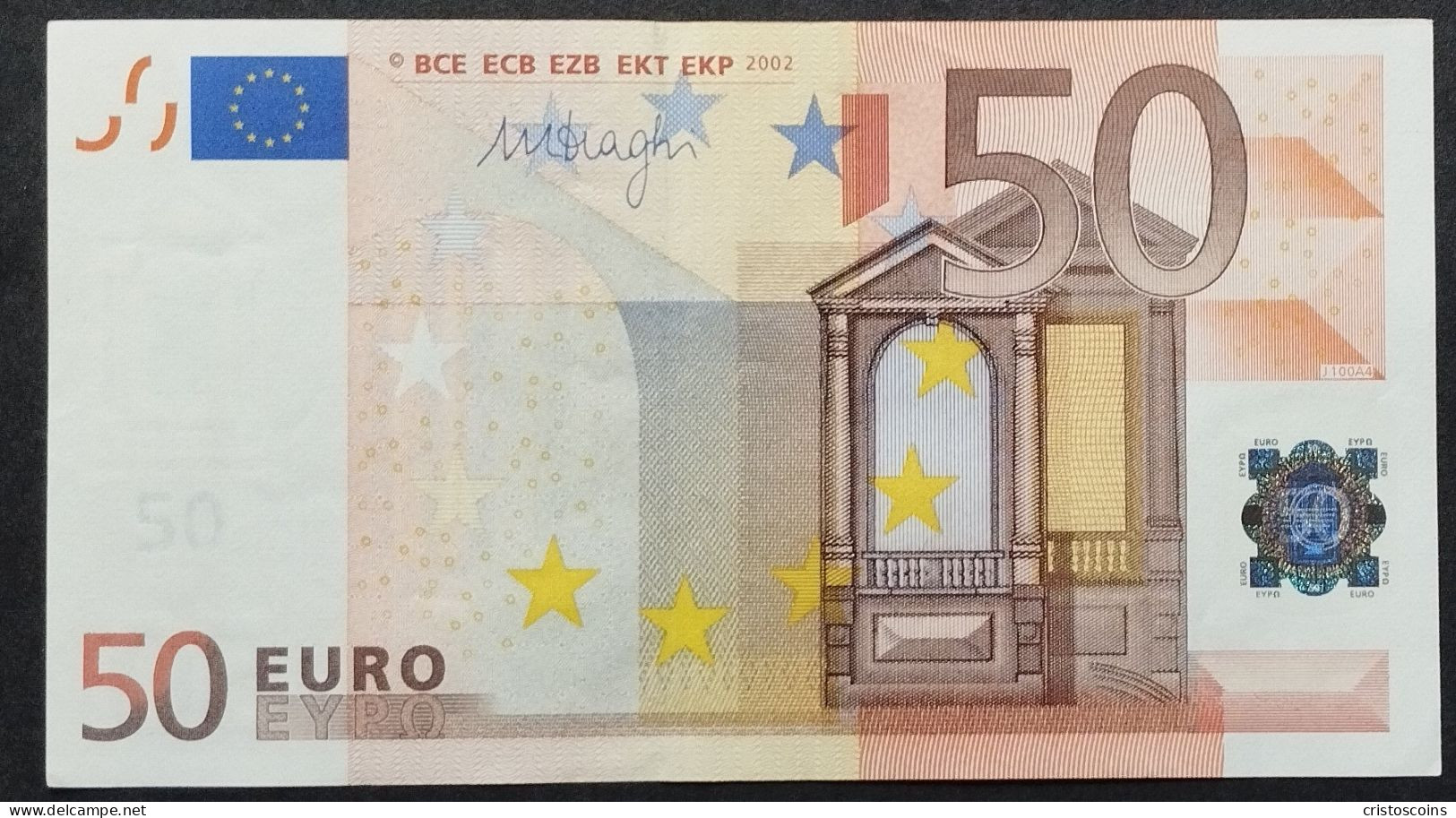 S.Italia  50 Euro 2002  UNC  M.Draghi (Cas - 50 Euro