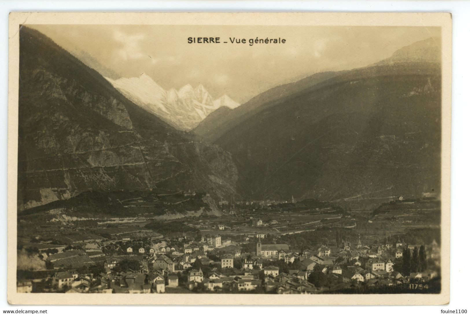 Carte De SIERRE ( Format 9 X 14 Cm ) - Sierre