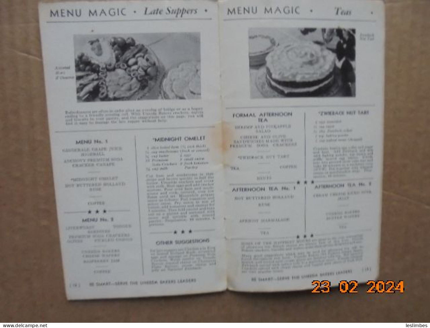 Menu Magic - National Biscuit Company Uneeda - American (US)