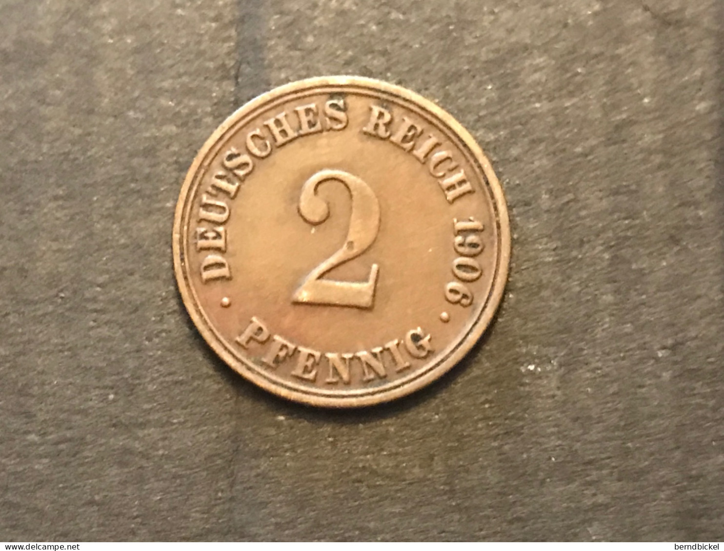 Münze Münzen Umlaufmünze Deutschland Kaiserreich 2 Pfennig 1906 A - 2 Pfennig