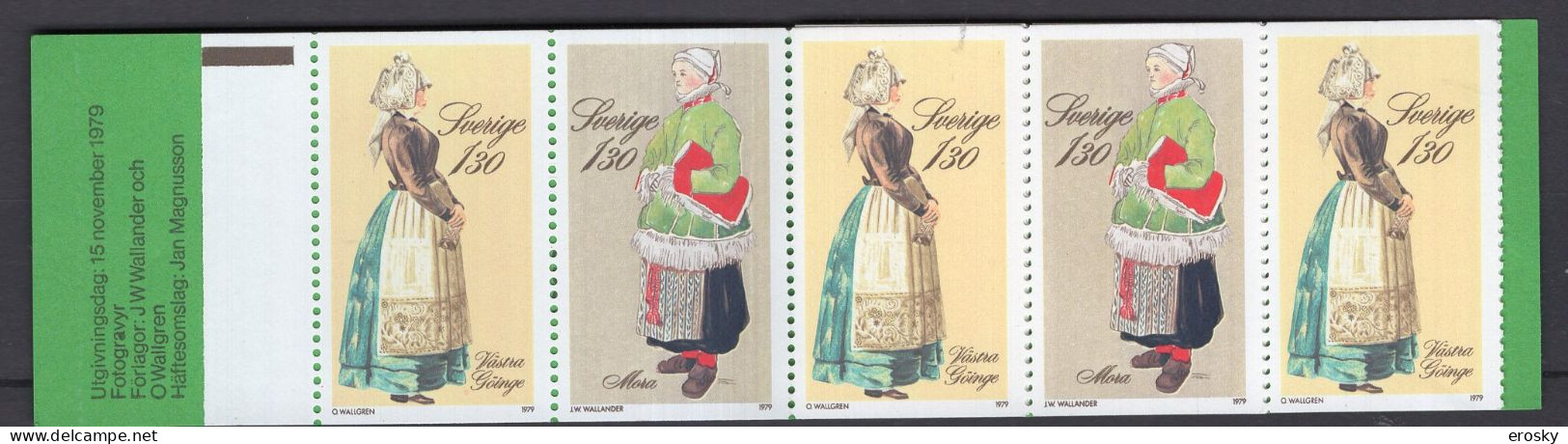 F1625 - SUEDE SWEDEN N°1073 ** CARNET Noel - 1951-80