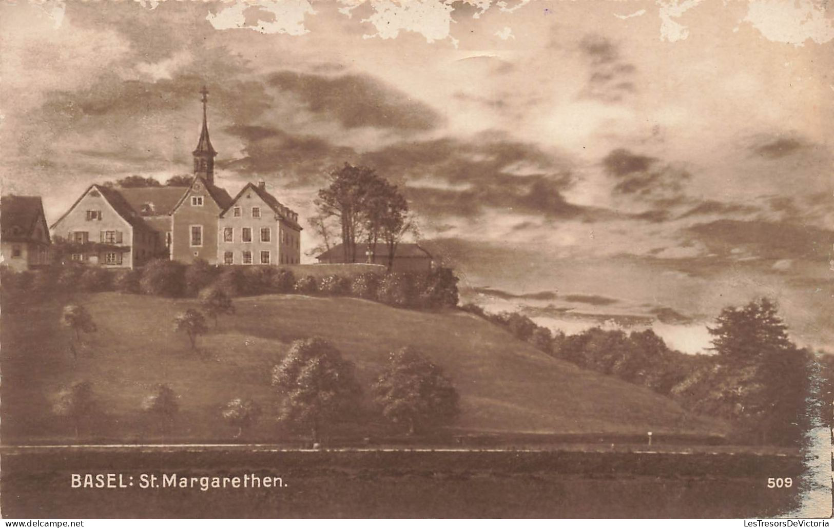 SUISSE - Basel - St Margarethen - Vue Au Loin D'une église - Carte Postale Ancienne - Basilea