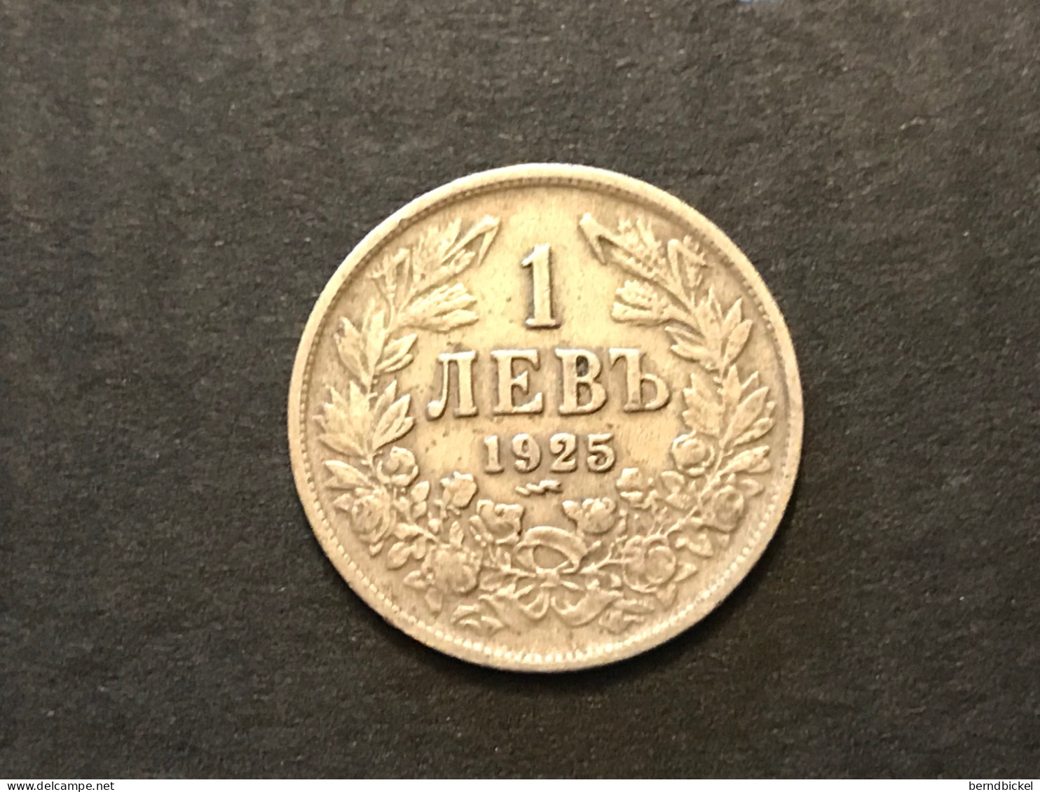 Münze Münzen Umlaufmünze Bulgarien 1 Lew 1925 Münzzeichen Blitz - Bulgarije