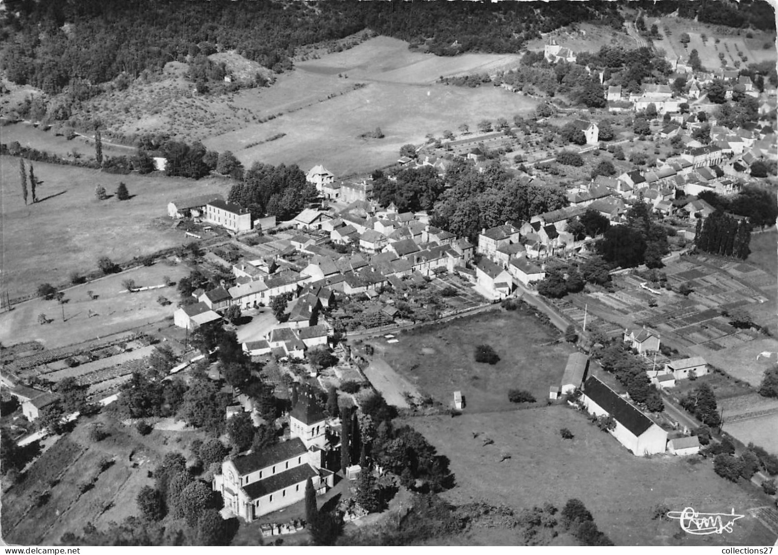 46-CAZALS- VUE GENERALE AERIENNE - Cazals