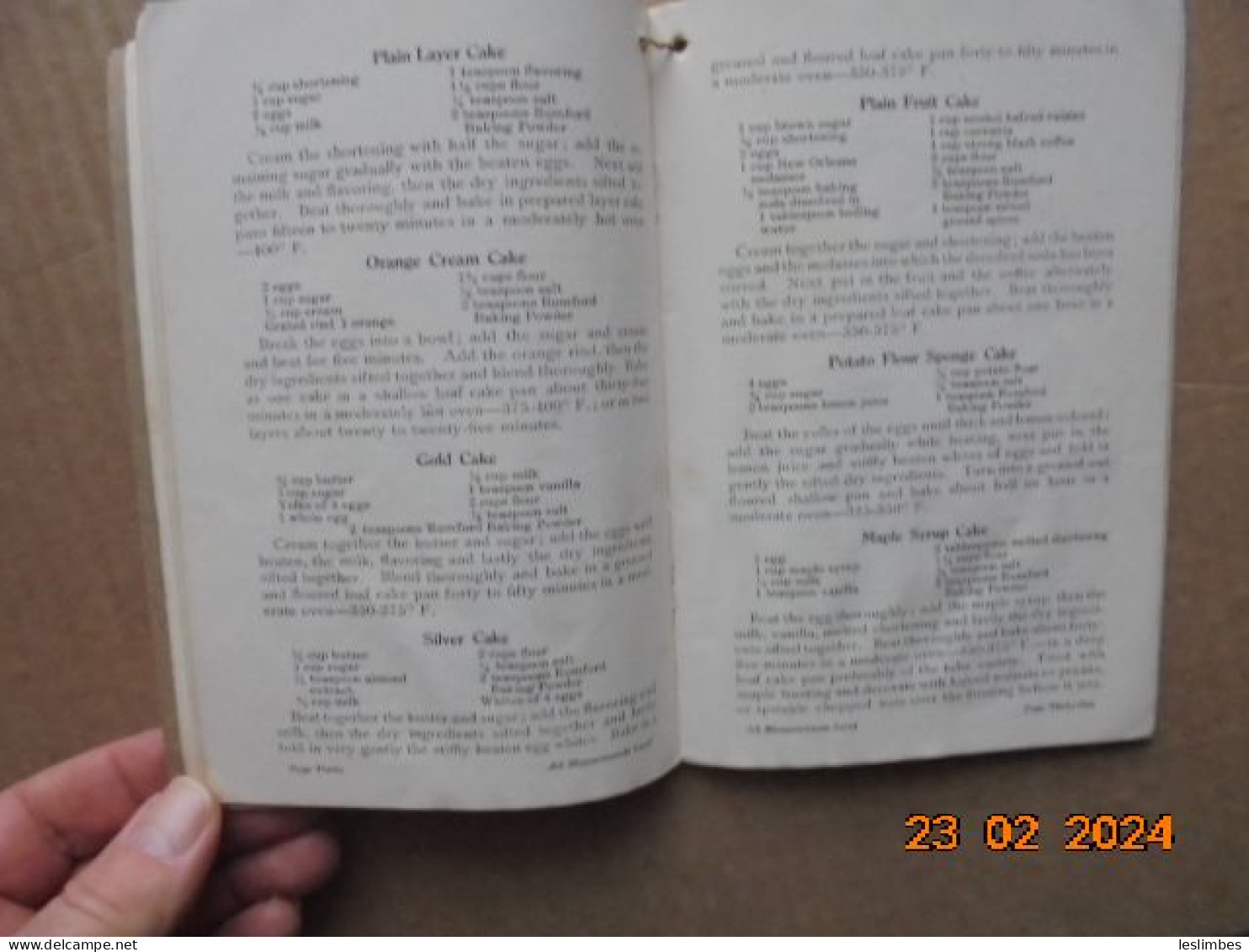 Rumford Common Sense Cook Book - Lily Haxworth Wallace - Rumford Chemical Works - American (US)