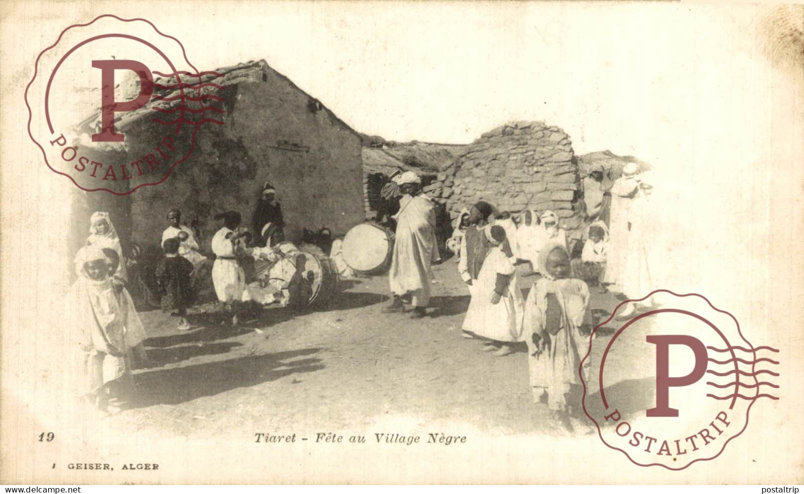 ARGELIA. ALGERIE. TIARET - Fête Au Village Nègre - Tiaret