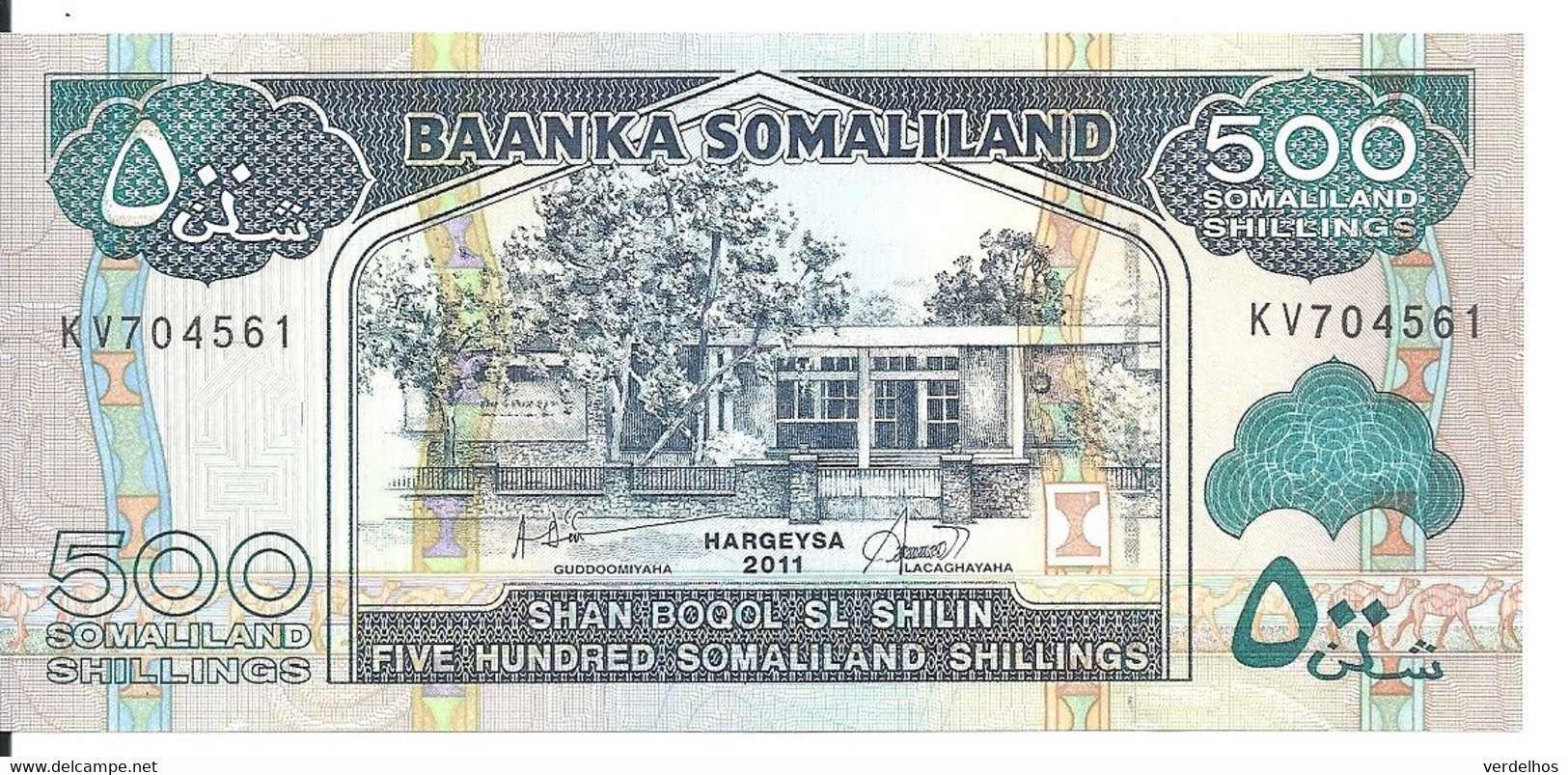 SOMALILAND 500 SHILLINGS 2011 UNC P 6 - Somalie