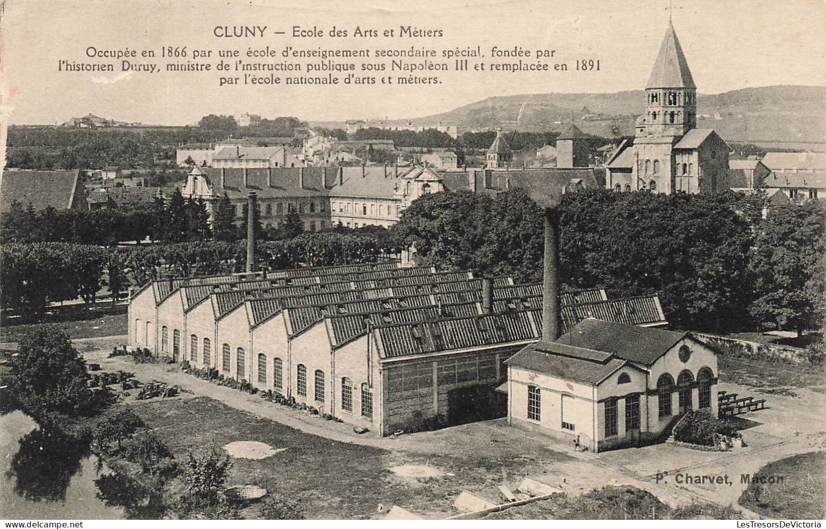 FRANCE - Cluny - école Des Arts Et Métiers - Vue D'ensemble De L'école - Carte Postale Ancienne - Cluny