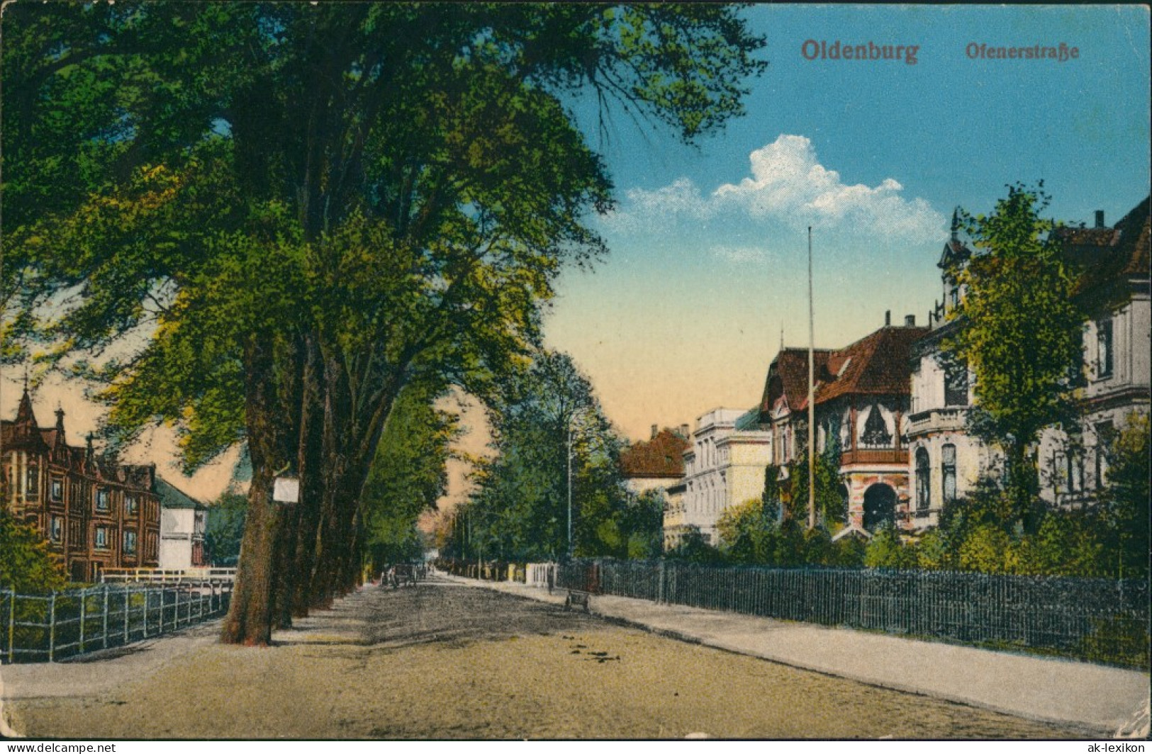 Ansichtskarte Oldenburg Ofenerstraße 1918 - Oldenburg