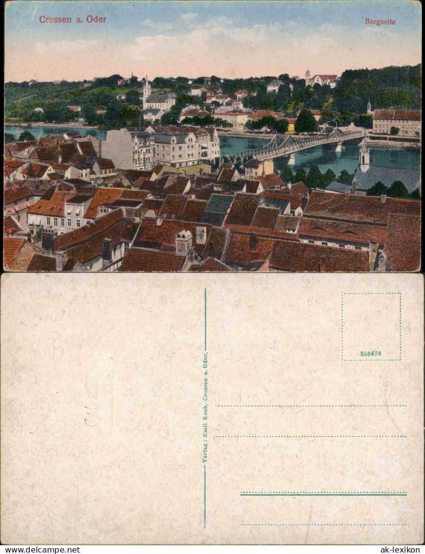 Crossen An Der Oder Krosno Odrza&#324;skie Straße, Stadt Bergstelle 1913 - Neumark