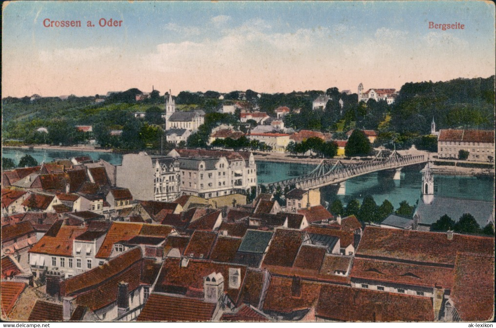 Crossen An Der Oder Krosno Odrza&#324;skie Straße, Stadt Bergstelle 1913 - Neumark