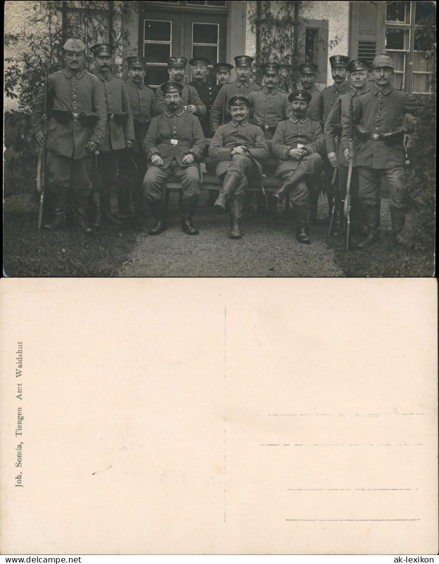 Waldshut-Waldshut-Tiengen Soldaten Gruppe Aus TIENGEN 1. Weltkrieg 1916 - Waldshut-Tiengen