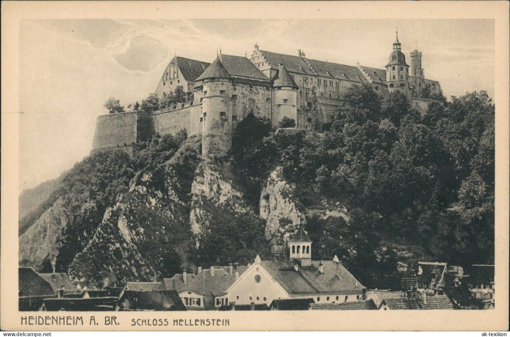 Ansichtskarte Heidenheim An Der Brenz Stadt Und Schloß Hellenstein 1922 - Heidenheim